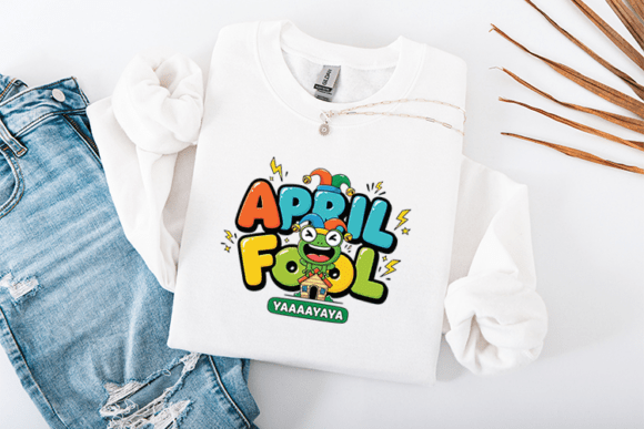 April Fool Funny Quote Cartoon Design