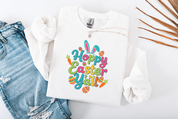 Bright Easter Graphic for T-Shirt Designs