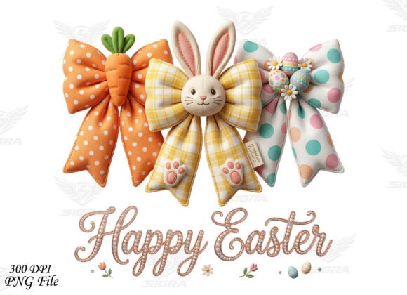 Coquette Bow Bunny Graphics for T-Shirt Designs