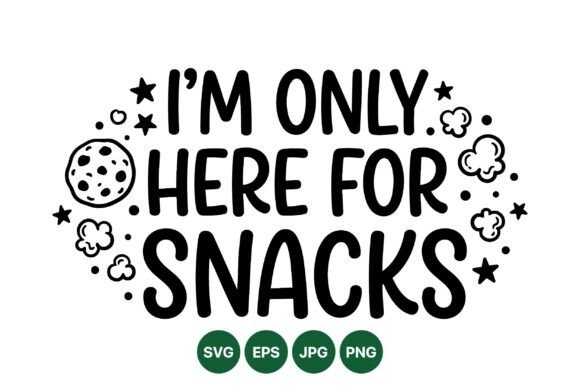 Funny Snack Quote Clipart Graphics