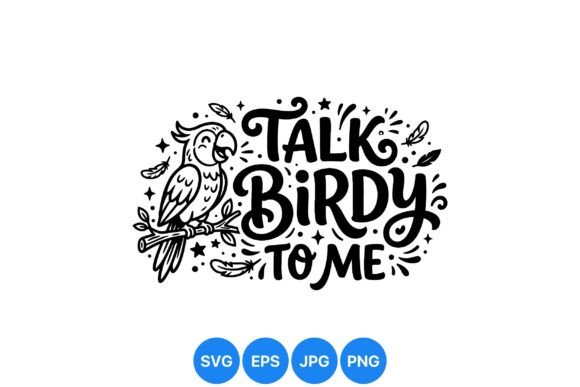Funny Talk Birdy Quote Design
