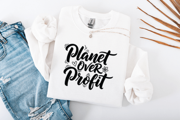 Planet Over Profit Graphics for T-Shirt Designs