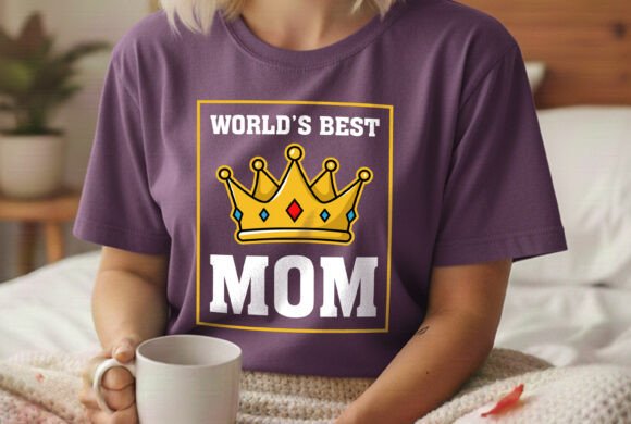 World Best Mom Mothers Day Gift Graphics for T-Shirt Designs